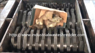 Cardboard Cores / Rolls Solid Waste Shredder Two Motors Drive Long Durability