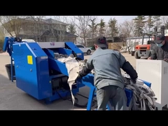 1200F 120mm screen to crush carpet, fan discharge