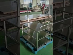 Stainless steel sheet metal medical transfer trolley custom processing