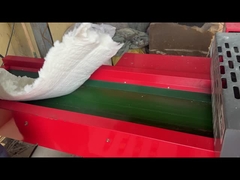 800F model 4 movable knives 35mm screen cuts and crushes ceramic fiber loose wool and felt