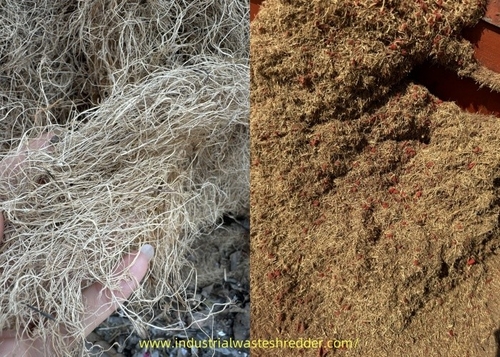 Latest company news about Coconut Fiber Cutting Pieces, Final Fiber Used To Make Coconut Bricks,coconet fiber crushing machine