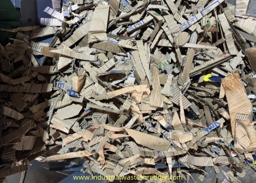 Latest company news about Carton Cutting Samples, Paper & Book Shredder, Carton & Cardboard Crusher, Package Waste Mill With Heavy Duty Structure