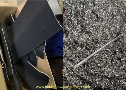 Latest company news about Car Roof Shredding Sample, 10mm, Car Interior Waste Crusher Rugs Grinder Alloy Tool Steel Cutting Blades