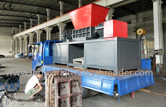 Large Feeding Scrap Crushing Machine , Industrial Cardboard Shredding Machines 