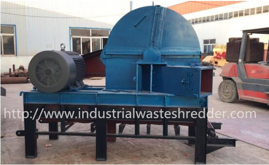 Waste Wood Log Shredder Machine , Double Shaft Industrial Wood Shredder