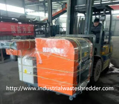 Jumbo Bag Scrap Plastic Film Shredder Double Shaft For Soft Type Materials