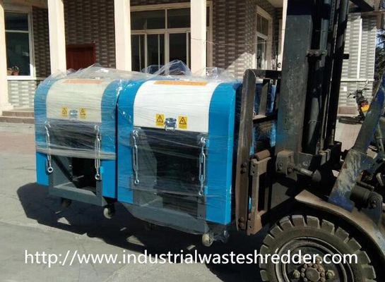 Nylon Silk / Cardboard Box Shredder High Speed Shear Customizable Capacity