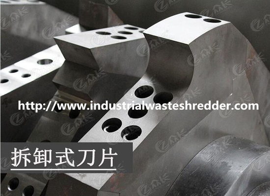 Solid Metal Shredder Spare Parts Integral Blades High Hardness Anti - Oxidation