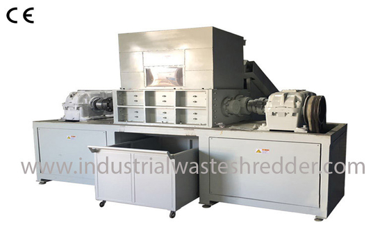 Cardboard Bale One Shaft Shredder , Smooth Speed Industrial Scrap Shredder