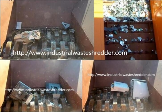 Good price Industrial E Waste Shredder Custom Color PLC Control For Scrap Printer online