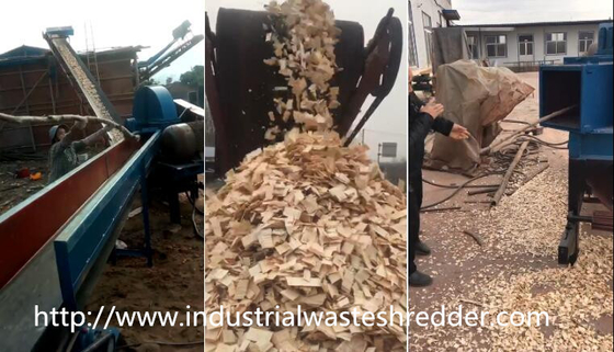 Good price Large Capacity Waste Wood Shredder With Wear Resistance Shredding Room online