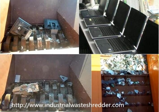 Circuit Board E Waste Shredder Two Motors Drive Anti - Corrosive Long Durability