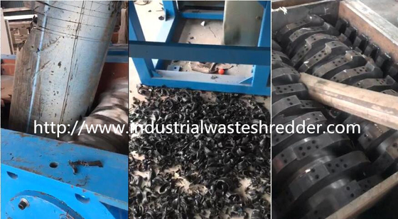 Good price Scrap Plastic HDPE Double Shaft Shredder Anti - Corrosive For Waste Pipe online