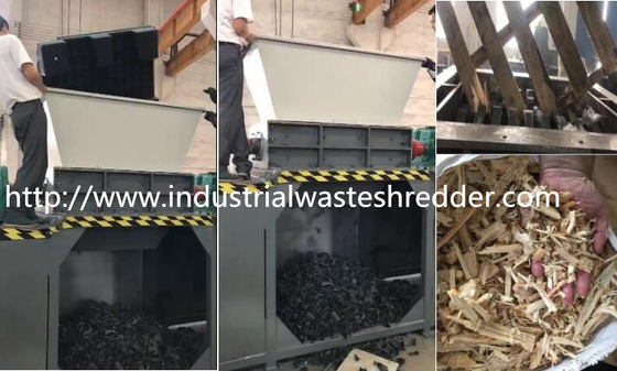 Plastic Waste Double Shaft Shredder Low Rotation Speed High Efficient Performance