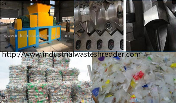 Hard Plastic Single Shaft Shredder Rotary Knife For PET Bottles Bale