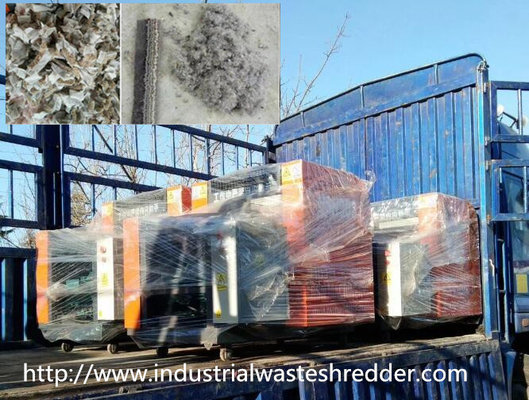 Good price Scrap Carpet Industrial Shredder Machine 3000 - 5000kg / H Adjustable Cutting Size online