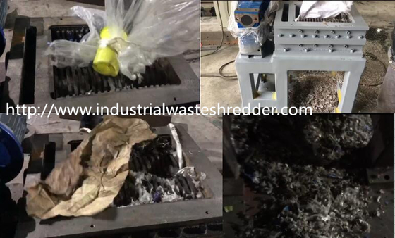 Paper Cups / Bottle Shredder Machine Wear Resistance For Coarse Shredding