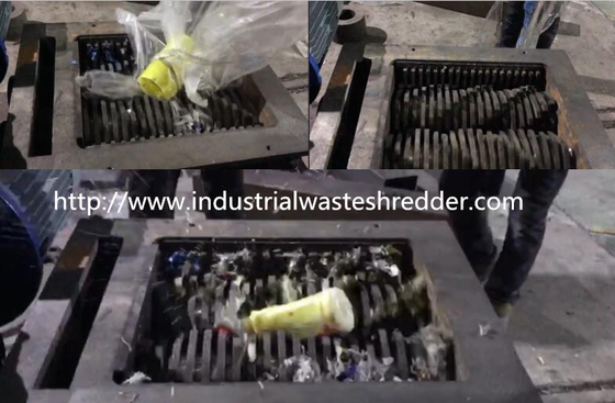 Good price Small Plastic Bottle Shredder Low Noise , 300kg / Hr Water Bottle Shredder online