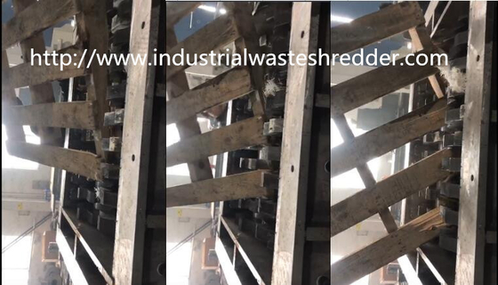 Good price Waste Pallet Four Shaft Shredder Wear Resistance Stable Working Large Capacity online