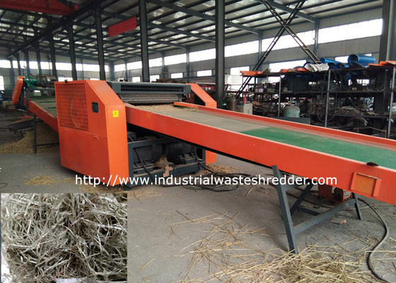 Durable Rag Cutting Machine With Dust Removal 2400F , Industrial Waste Shredder