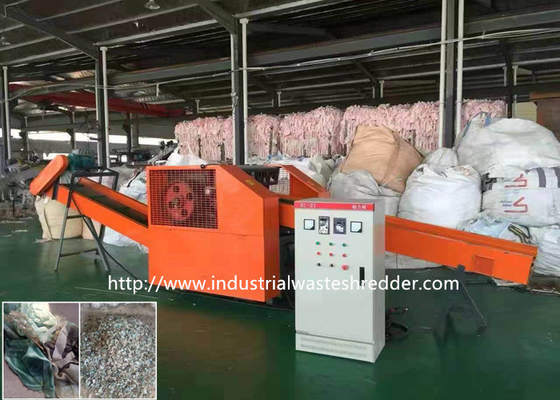 Good price PET Materials Rag Cutting Machine Adhesive Material Shredder Good Heat Dissipation online