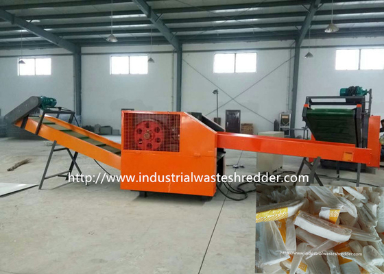 Good price Defective Diaper Waste Rag Cutting Machine Baby / Adult Diaper Shredder With Sorting online
