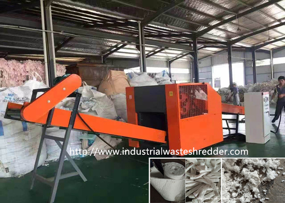 Ceramics Fiber Rag Cutting Machine Coconut Fiber Palm Fiber Shredder Rotating Blades