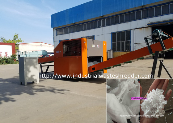 Cotton Cloth Rag Cutting Machine Non Woven Fabric Textile Shredder 10mm