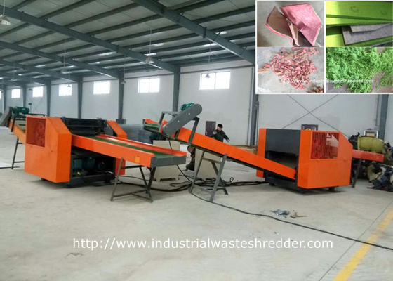 Automotive Industrial Shredder Machine Interior Cushions Seat Cover Foot Pad Waste Recycling