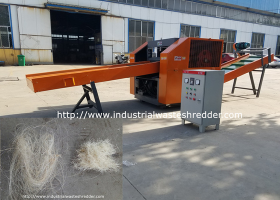 Good price Flax Cloth Yarn Fiber Cutting Machine Rotary Blades Large Capacity Crusher online