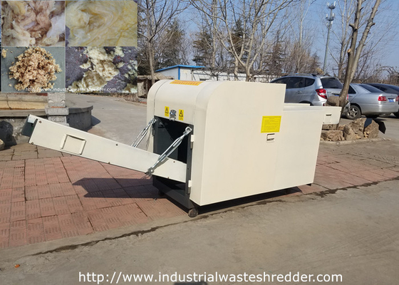 Glass Wool Felt Cutting Machine Rock Wool Rebonded Foam Shredder With Loosen