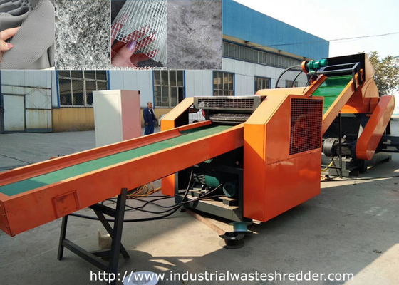 Grid Mesh Cloth Rag Cutting Machine Non Woven Textile Shredder High Efficiency