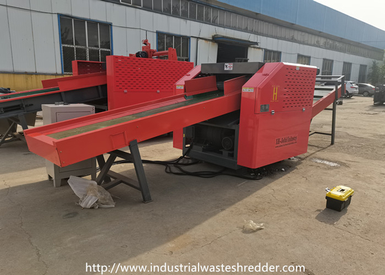 Non Woven Fabric Cloth Waste Textile Rag Cutting Machine With Sharpener