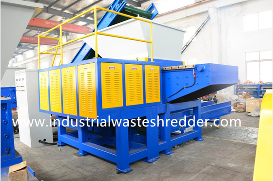 Movable Feeding Hopper PU Foam Bale Single Shaft Shredder 1200x1200Mm