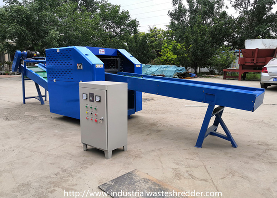 Chemical Plastic Waste Shredder 800mm Twisted Rotary Blade With Sharpener