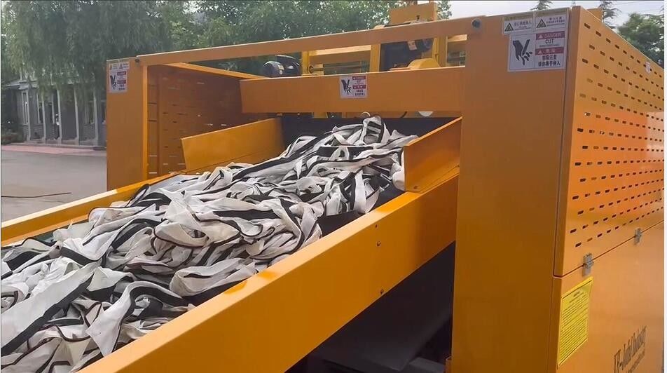 Textile Rag Machine High Efficiency Fabrics Textile Scrap Shredder Cutting Machine For Rags ...