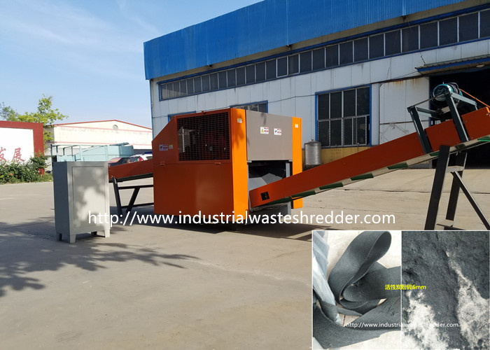 Solvent Rag Compacting Machine Activated Carbon Rag Cutting Machine, 6mm Discharge Size adjustable ...