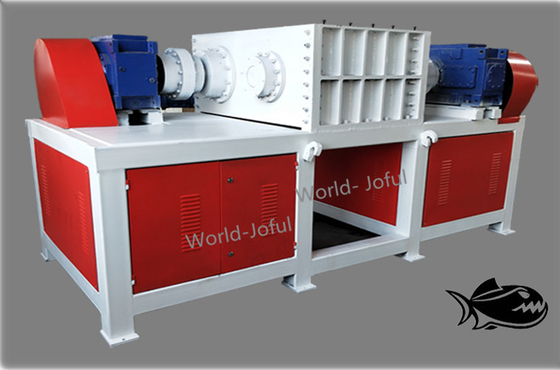 Iron Drum Four Shaft Shredder Higher Torque Rotary Blades With Electrical System