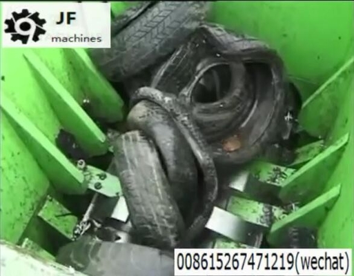 Good price Rubber Waste Tire Shredder Sharp Blades Low Noise Energy Saving Long Service Life online