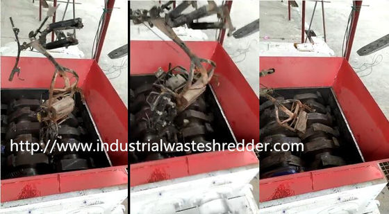 Modular Design Plastic Recycling Shredder , Bicycle Shell Recycling Shredders Machines