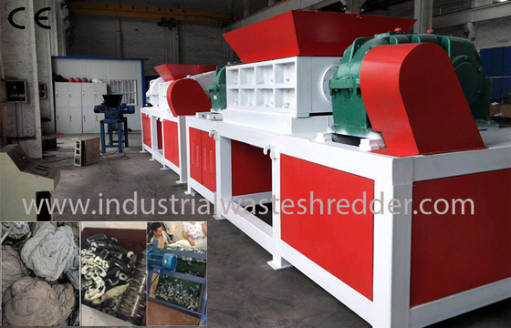 Good price Plastic Lump Industrial Waste Shredder Double Shaft Low Energy Consumption online