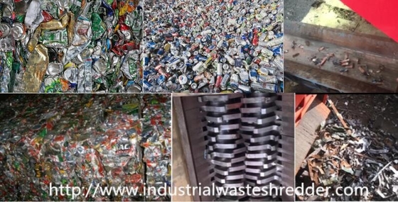 Good price Scrap Aluminium Shredder Machine 2 Motors Drive Low Speed For Can Bale online