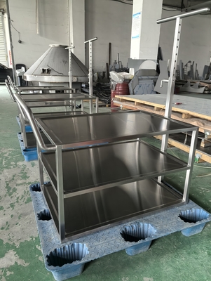 Stainless Steel Sheet Metal Ss Fabrication Medical Transfer Trolley Custom Processing