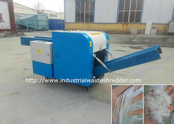 PP Fiber Cutting Coconut Fiber Shredder Machine High Efficiency Rotating Knife