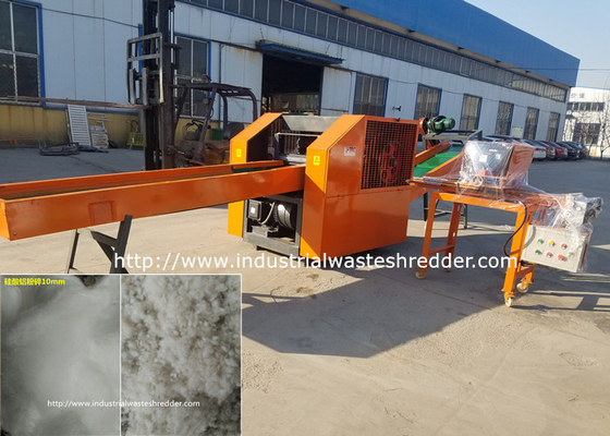 Good price Low Noise Rag Cutting Machine Aluminum Silicate Cotton / Needle Blanket Shredder online