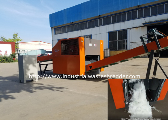 Polyester Dacron Fiber Yarns Industrial Waste Shredder High Elastic Strength Cutting Machine