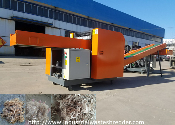 EFB / Palm Fiber Cutting Machine Kenaf Flax Cutter Rotary Blade With Dust Control