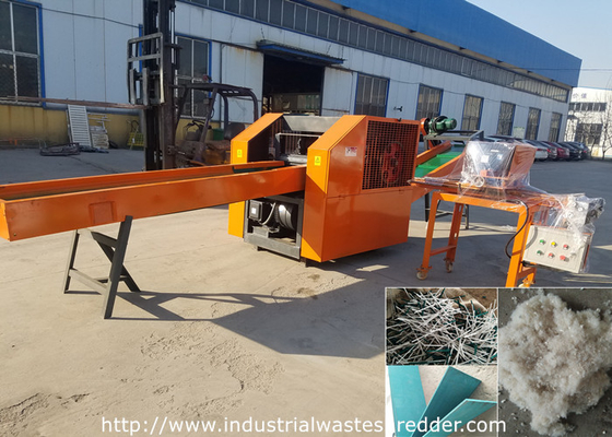 Mineral Wool Industrial Waste Shredder Rock / Glass Wool Felt Cutting Crusher