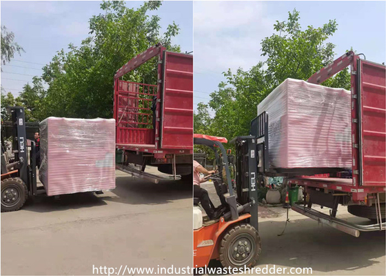 Good price PP Raffia Air Bags Waste Shredder Machine With Rotary Blades Sharpener online